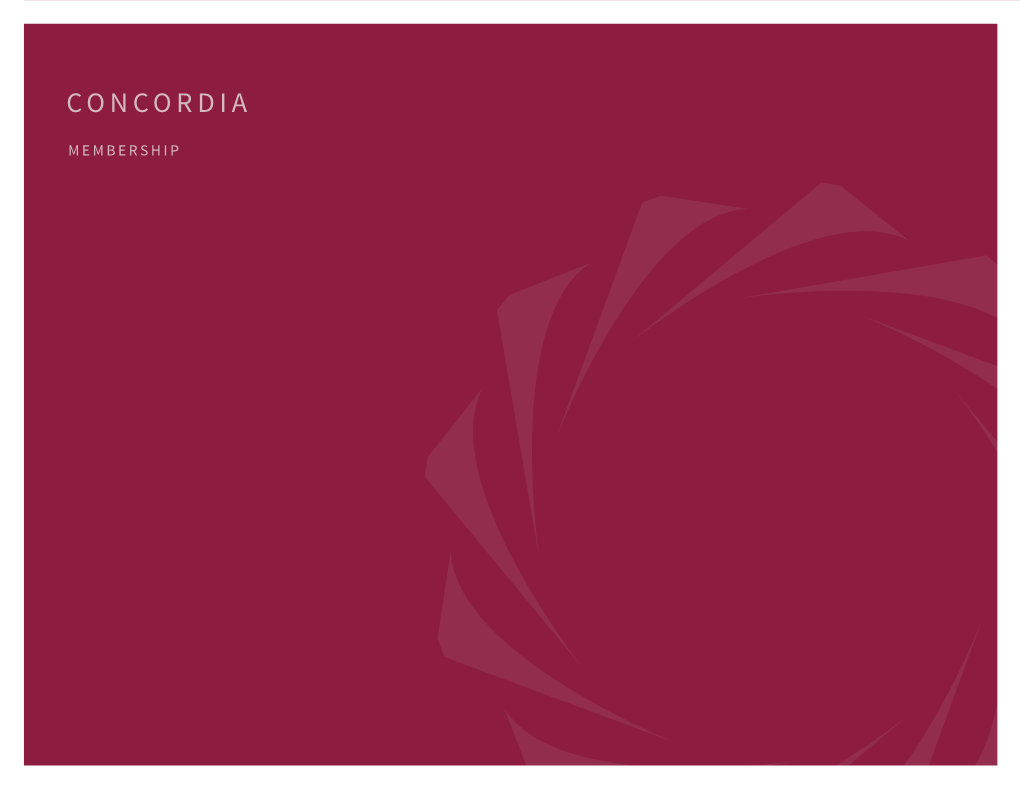 Concordia Summit Celebrating Five Years of Collaboration October 1St & 2Nd, 2015 Grand Hyatt New York