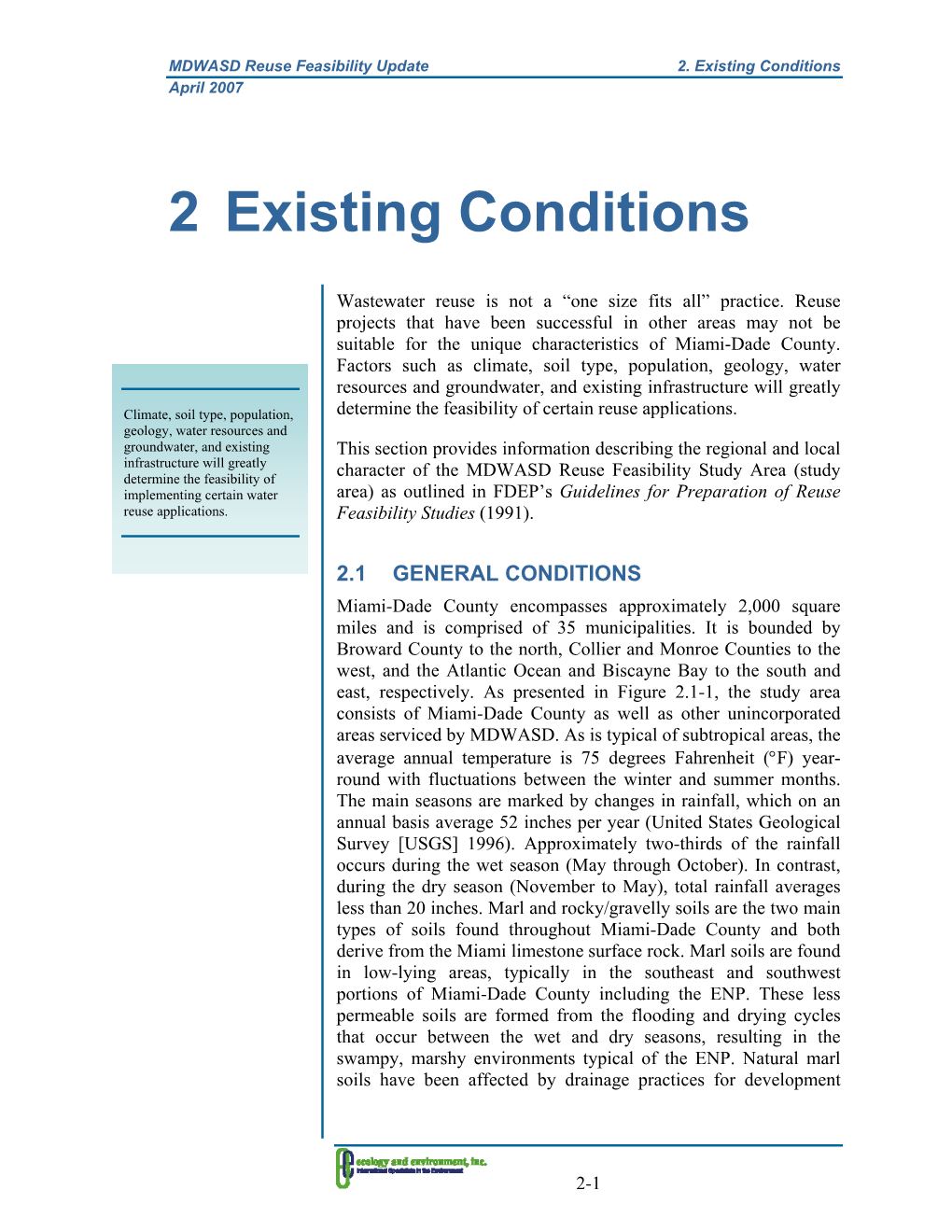 2 Existing Conditions