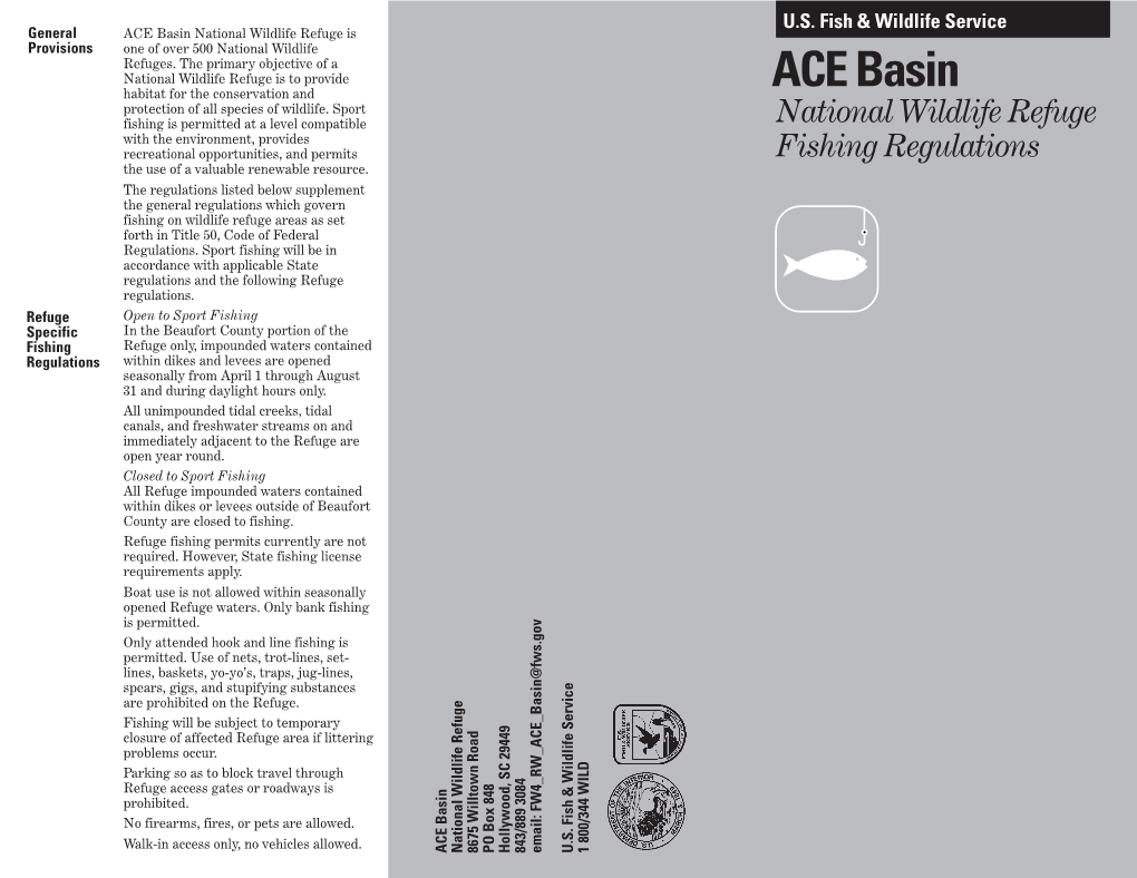 ACE Basin Fish Brochure