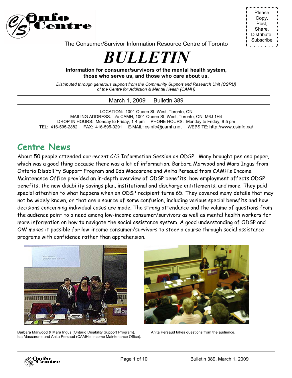 Bulletin 23 April 9