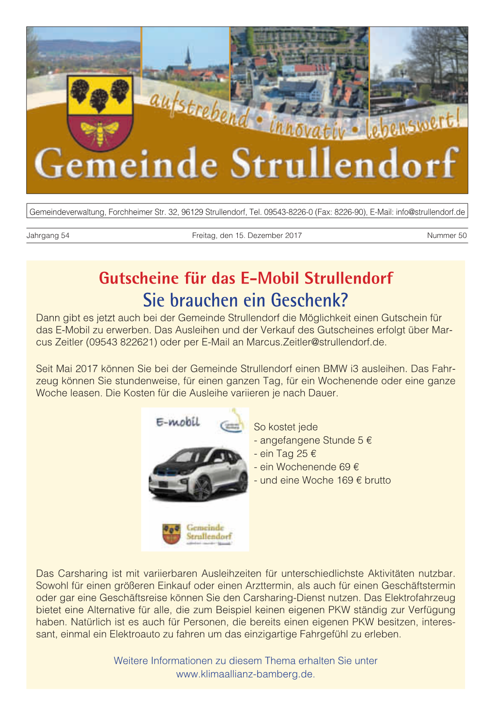 Mitteilungsblatt Strullendorf 50 2017