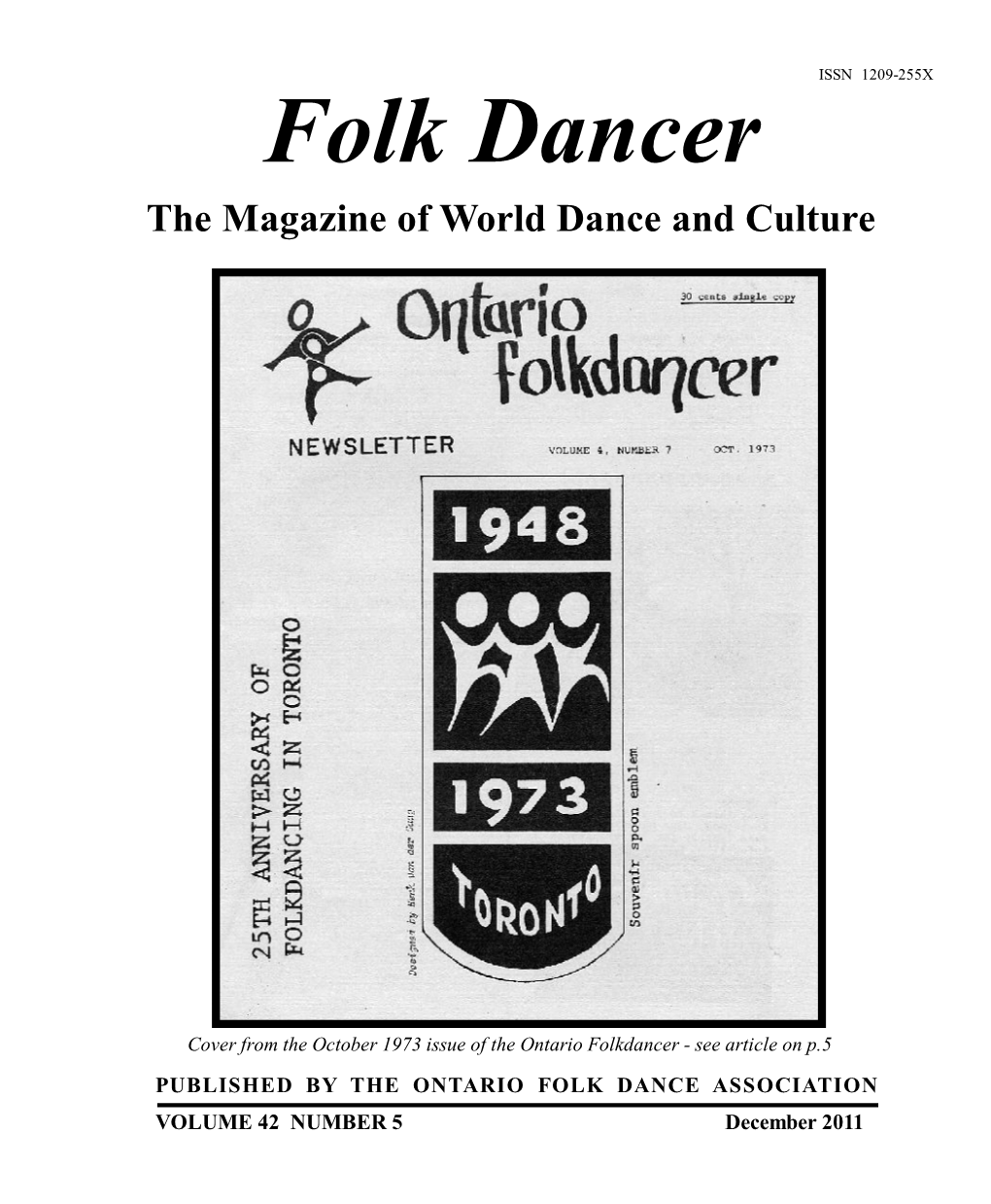 Folk Dancer the Magazine of World Dance and Culture