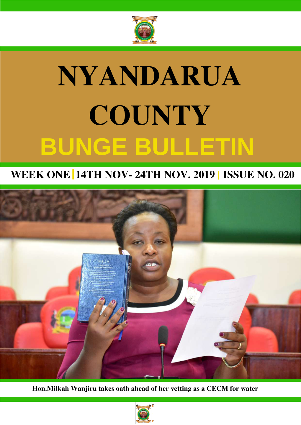Nyandarua Assembly Weekly Newsletter Issue 19