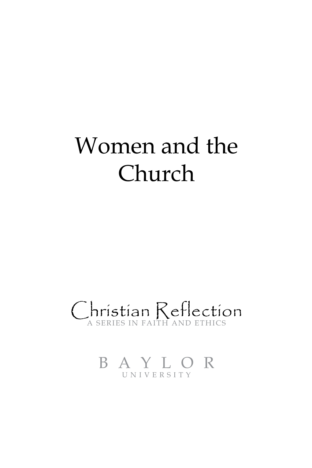 Women and the Church