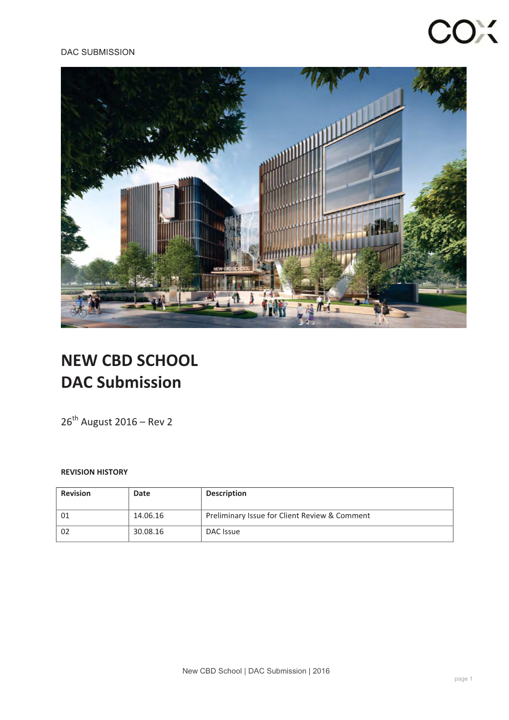 NEW CBD SCHOOL DAC Submission