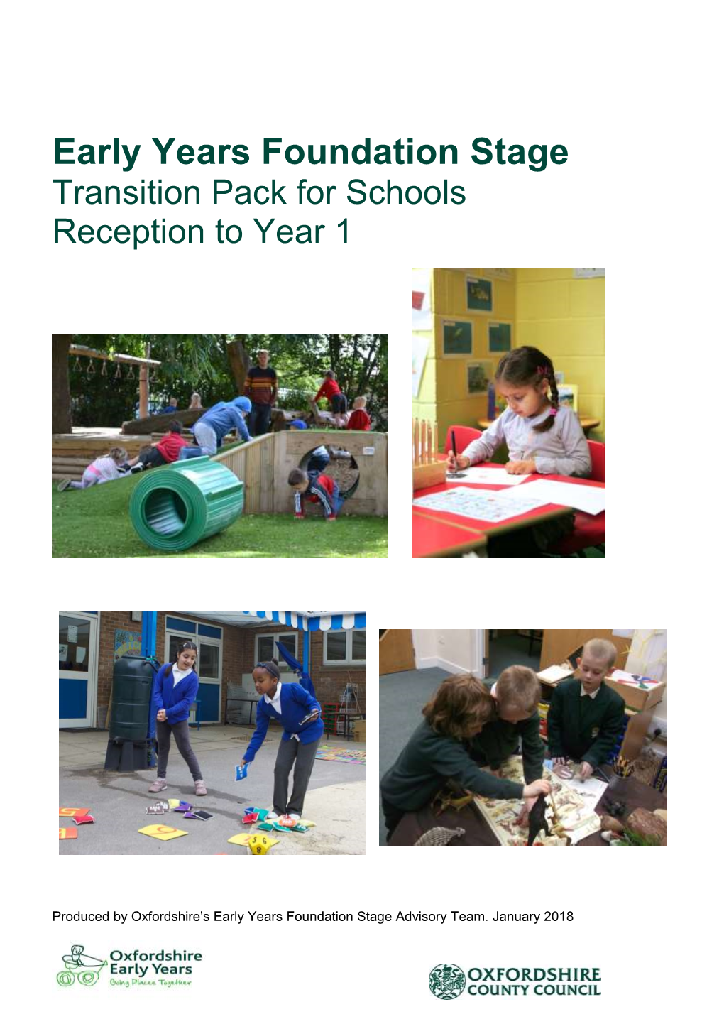 Early Years Foundation Stage Transition Pack for Schools Reception to Year 1