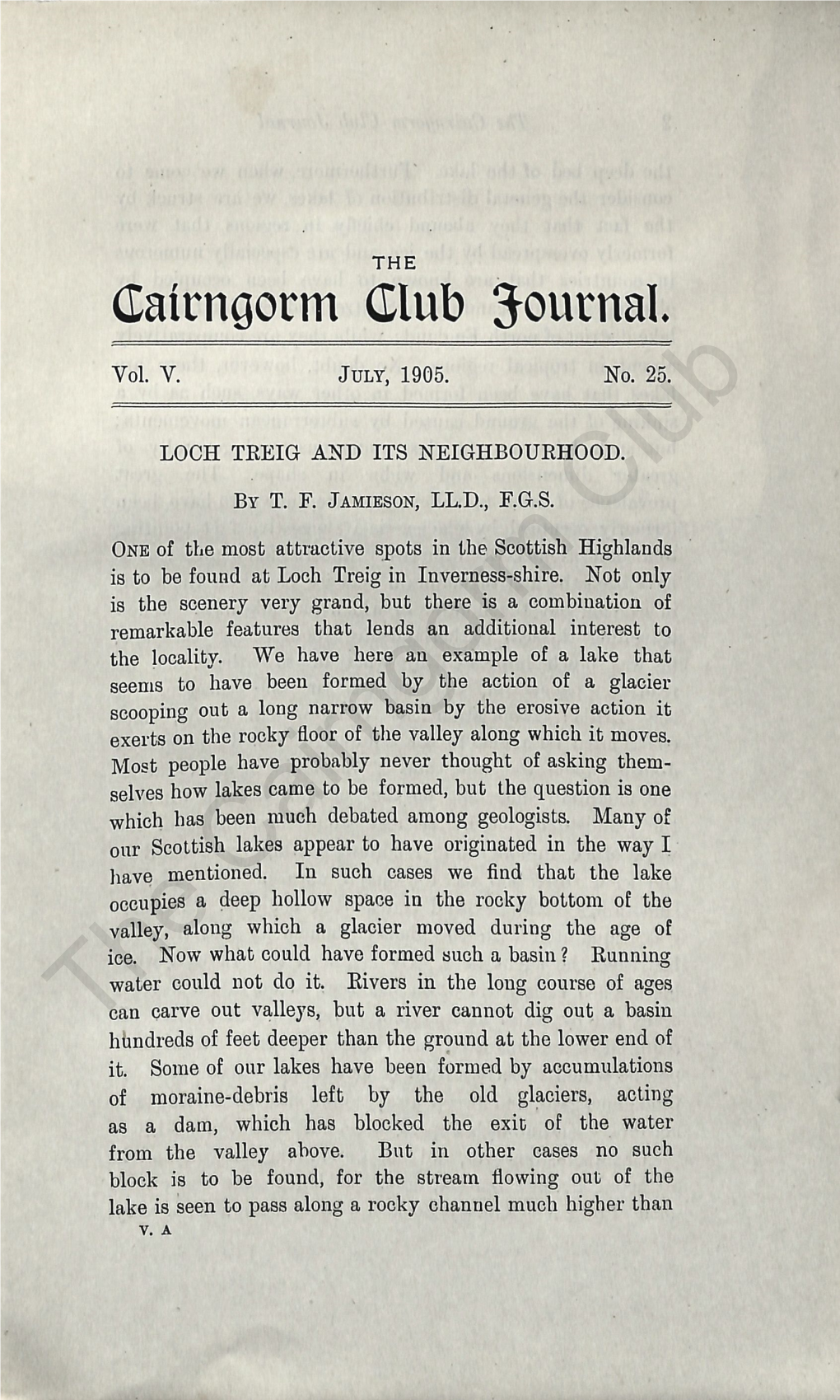 The Cairngorm Club Journal 025, 1905