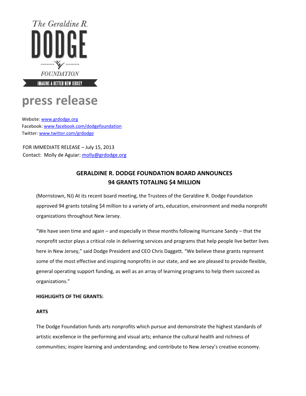 Press Release