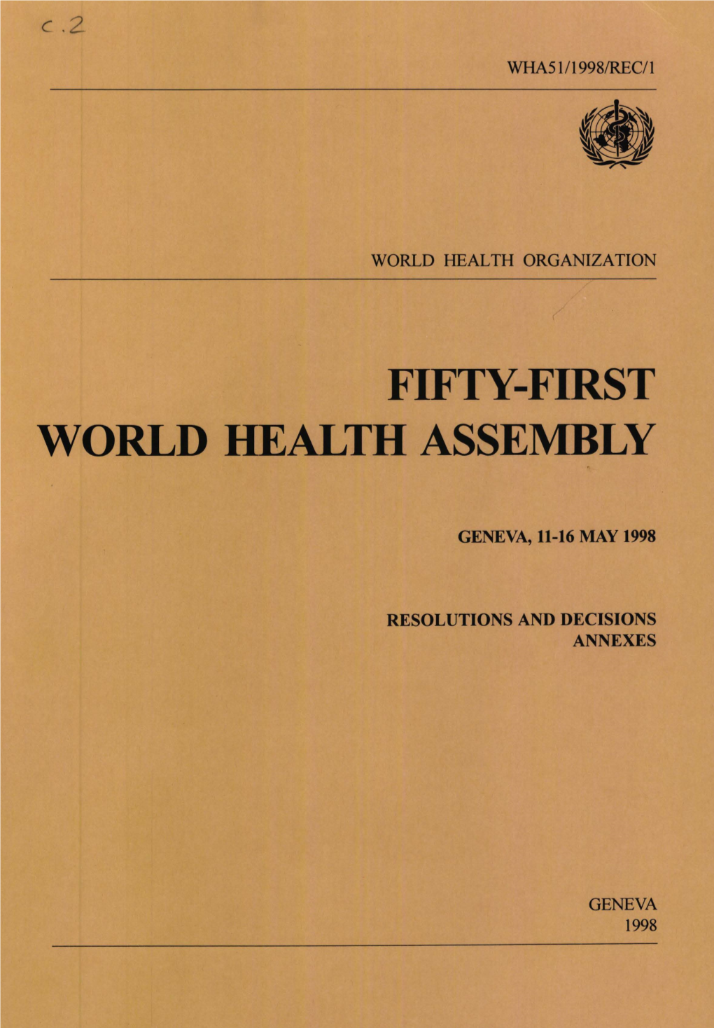 Fifty-First World Health Assembly