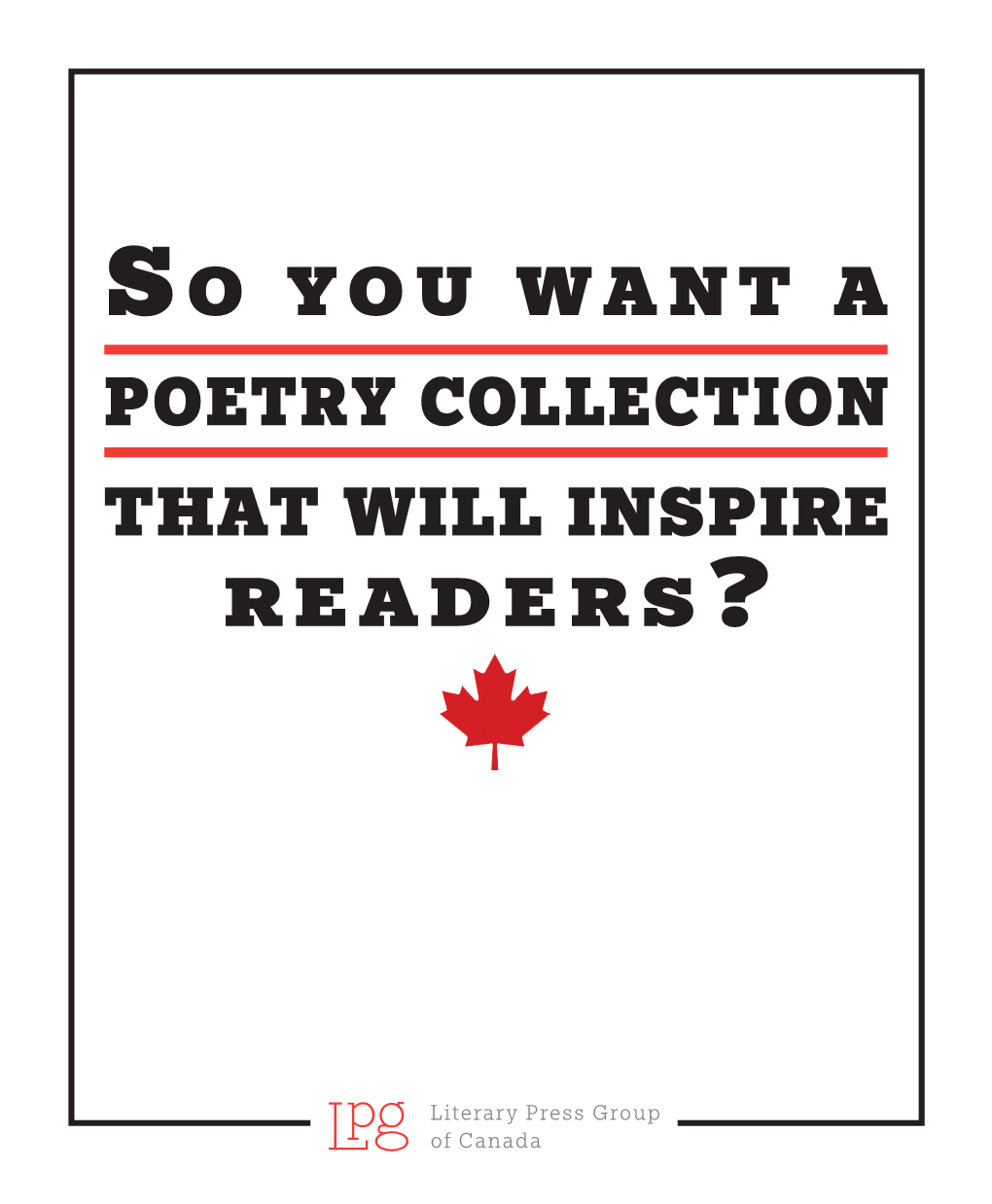 So You Want a Poetry Collection That Will Inspire
