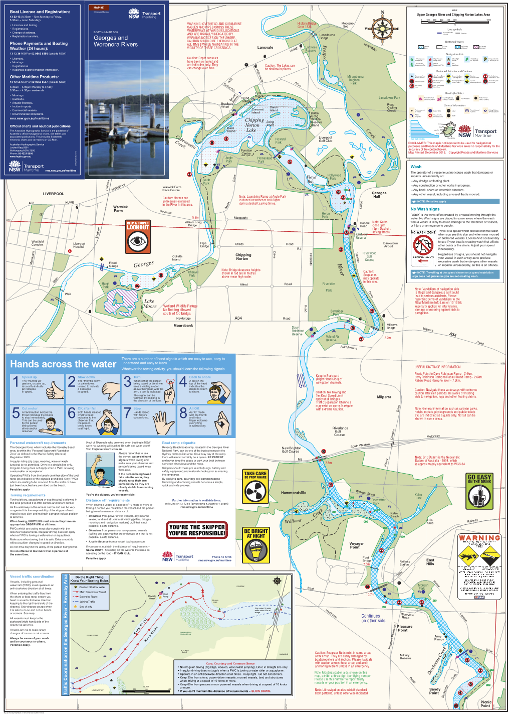 MAP 9E Boat Licence and Registration: Waterproof Edition 13 22 13 (8.30Am – 5Pm Monday to Friday, 8.30Am – Noon Saturday) • Licences and Testing