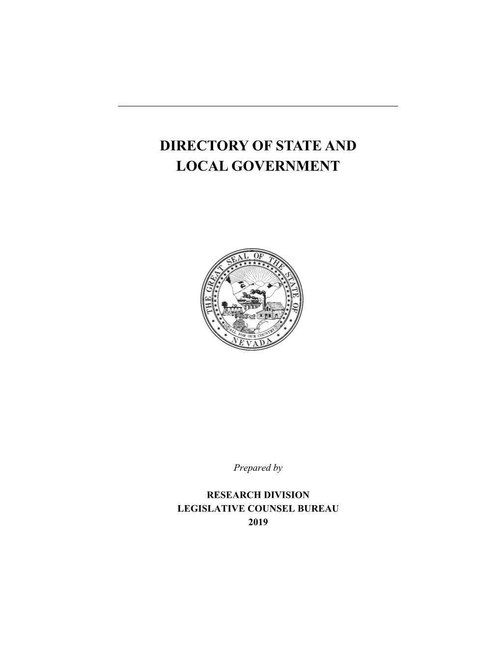 Nevada Directory of State and Local Government