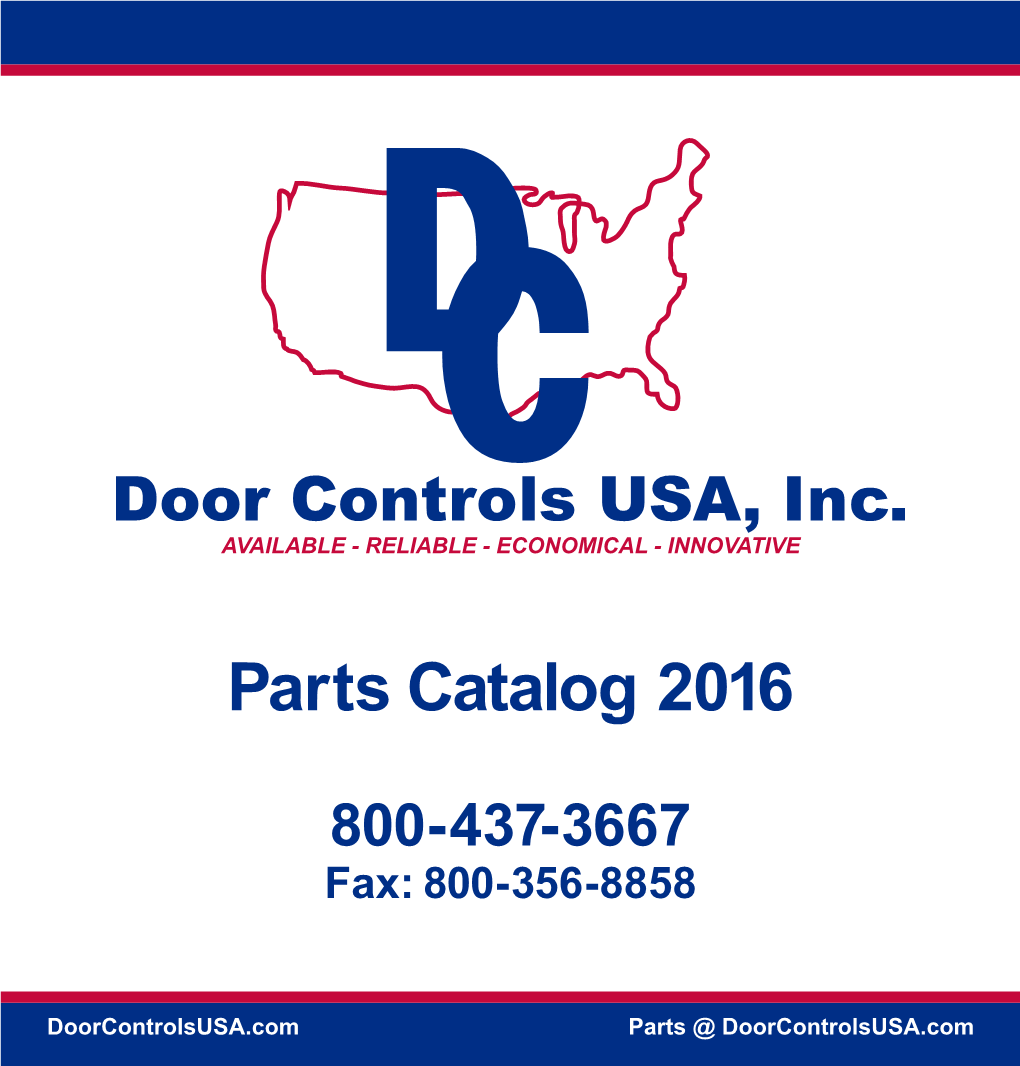 Parts Catalog 2016