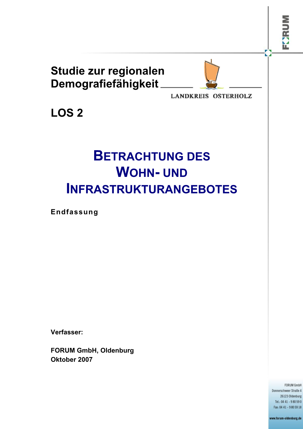 Studie Zur Regionalen Demografiefähigkeit LOS 2