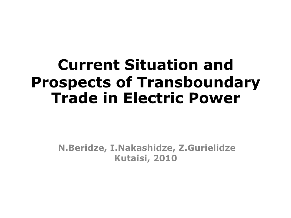 Purpose of 500/400 Kv Transmission Line