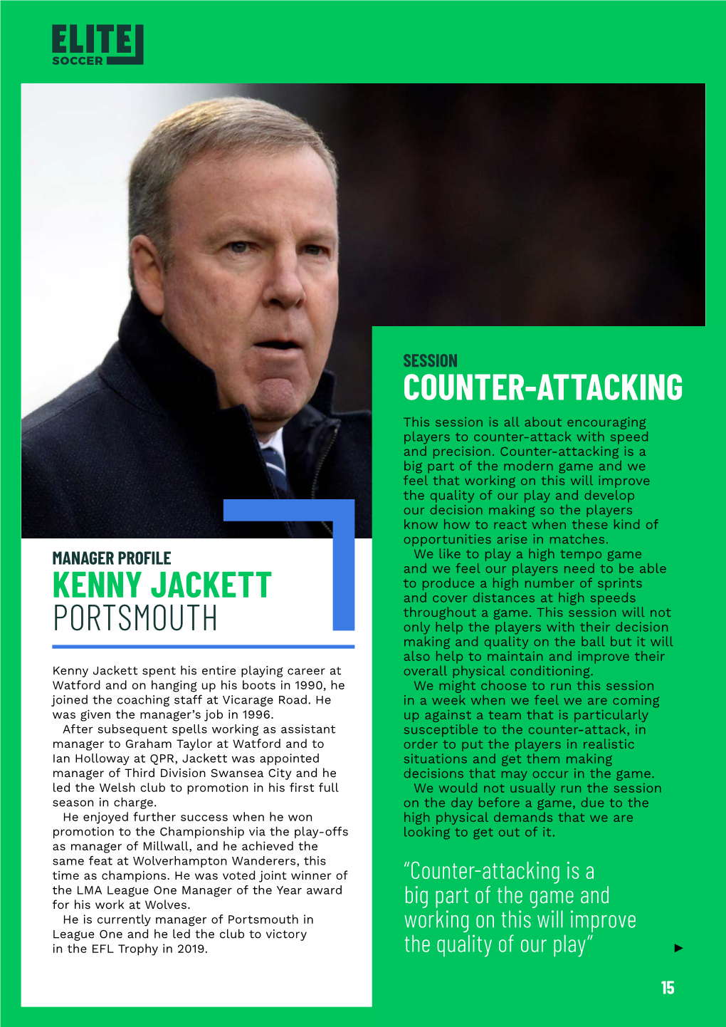 Kenny Jackett Portsmouth Counter-Attacking