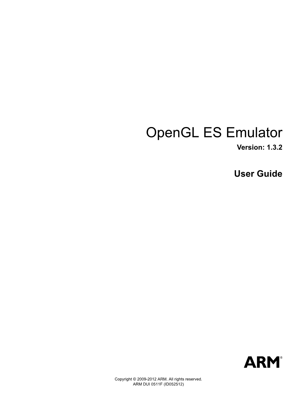 Opengl ES Emulator User Guide