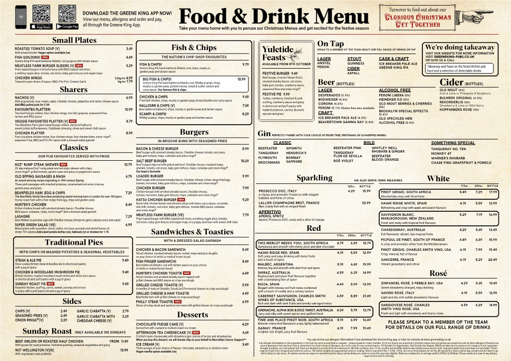 Food & Drink Menu