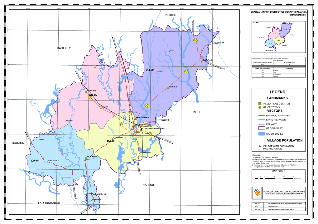 MAP:Shahjahanpur District(UP)