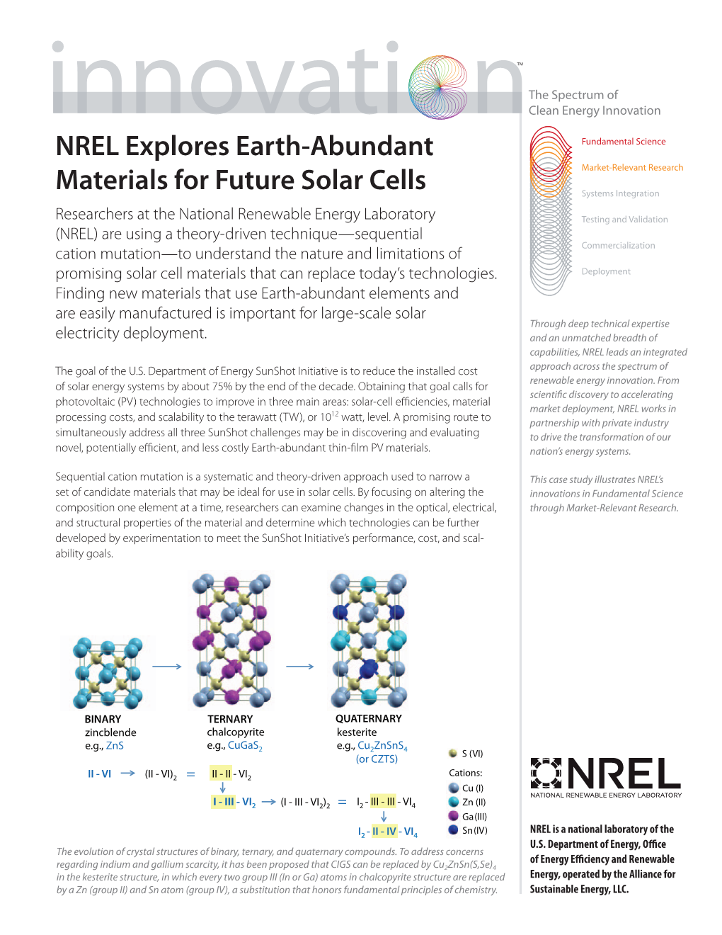 NREL Explores Earth-Abundant Materials for Future Solar Cells