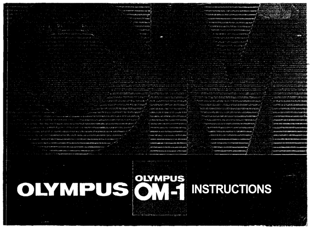 Olympus OM 1 Manual