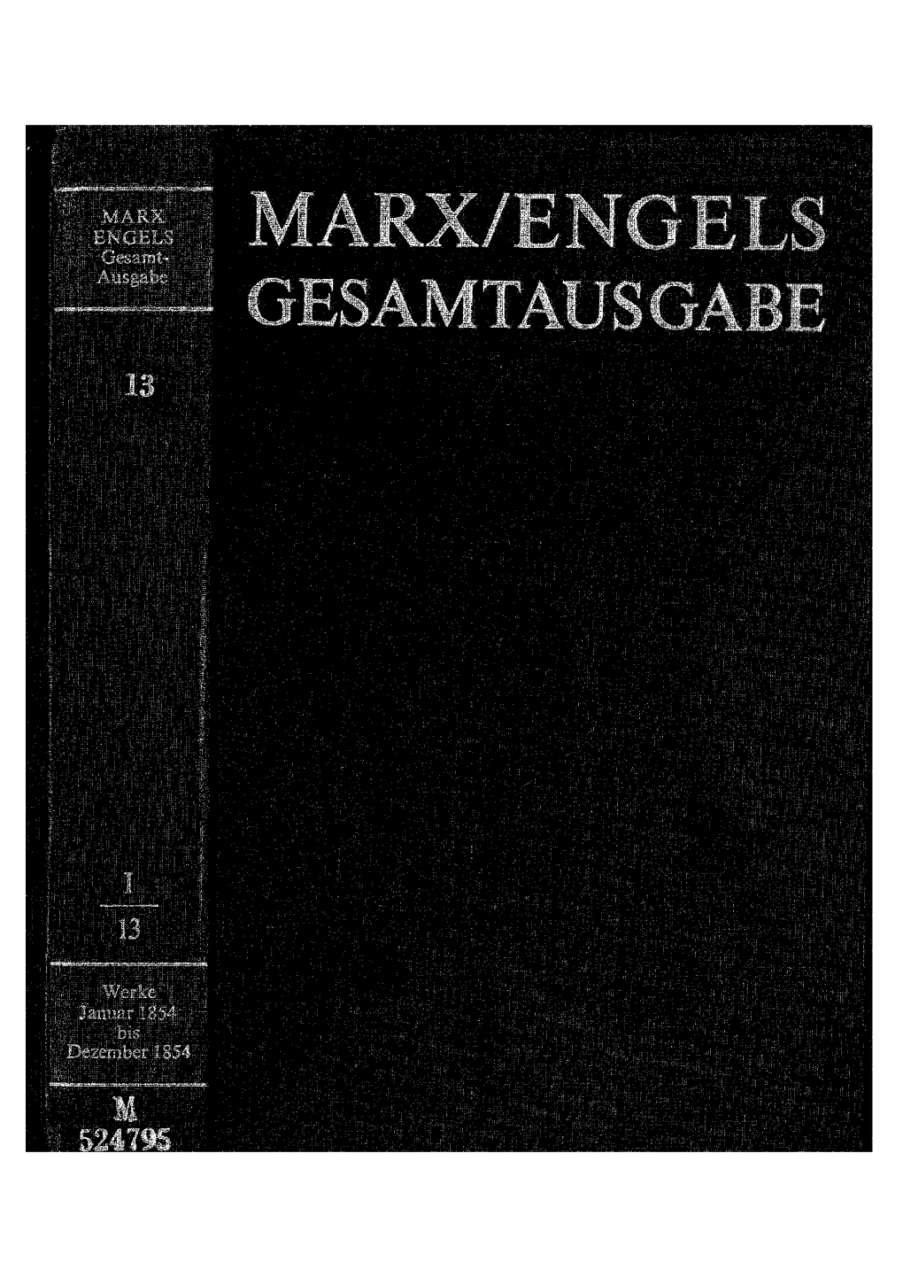 Karl Marx, Artikel · Entwürfe. Januar Bis Dezember 1854