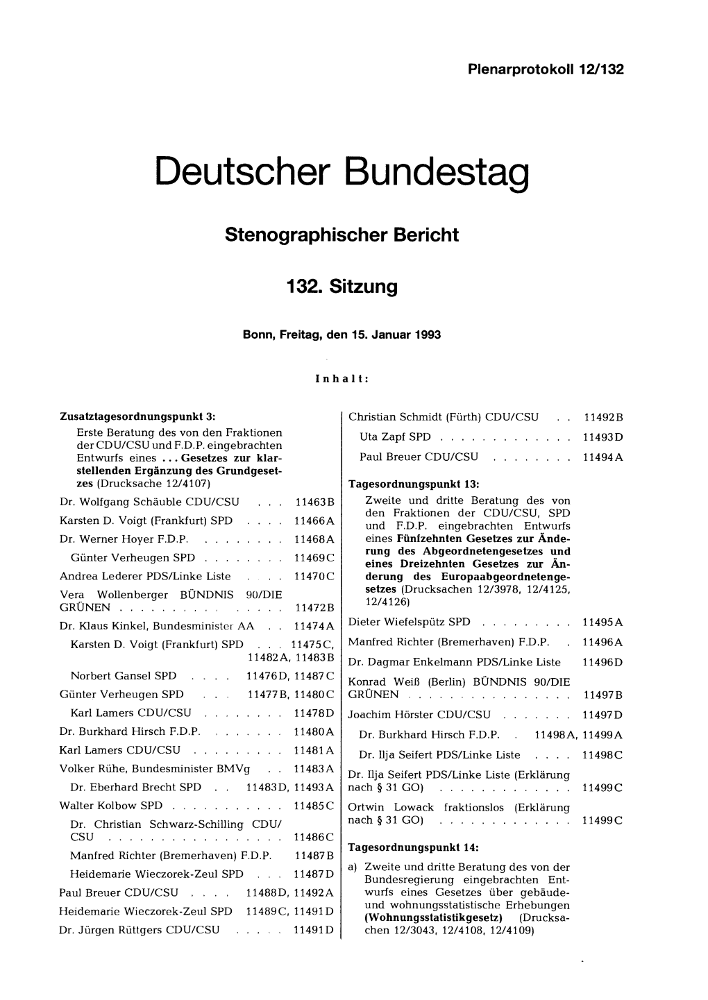 SPD � 11493D Der CDU/CSU Und F.D.P