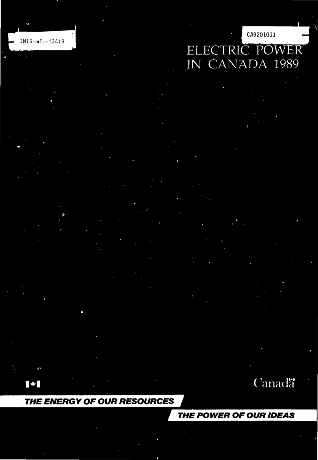 Electric Power in Canada, 1989, Table 8.2