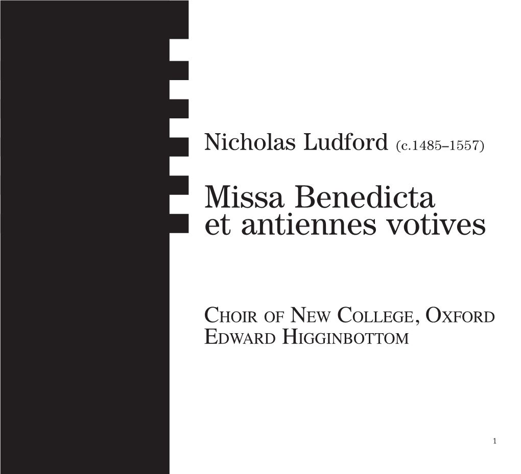 Missa Benedicta Et Antiennes Votives