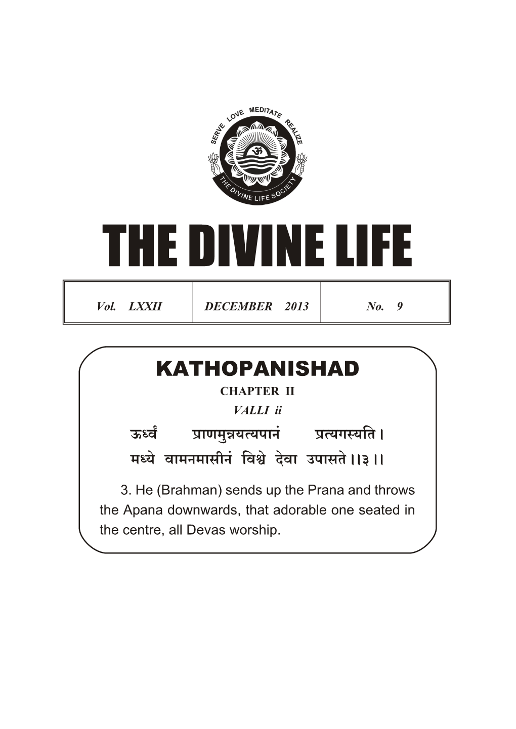 The Divine Life