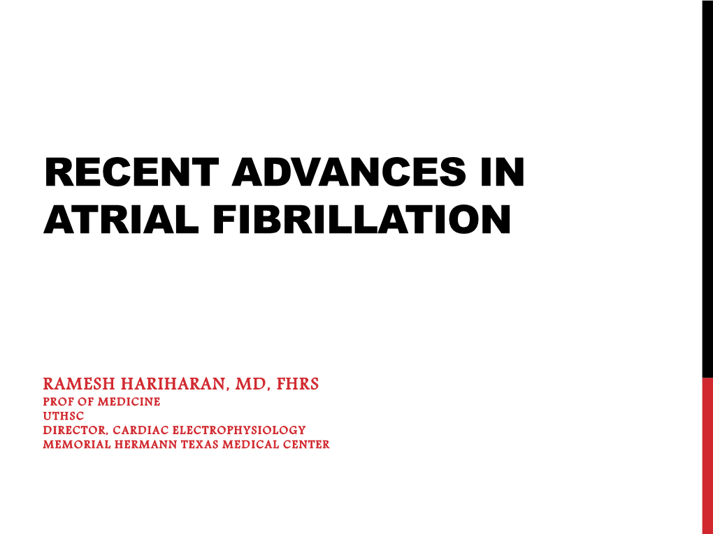 Atrial Fibrillation