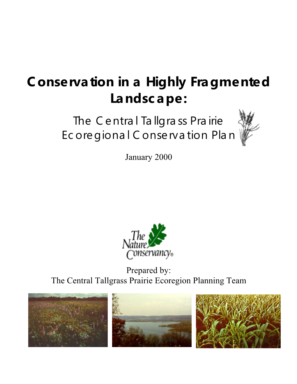 Conservation in a Highly Fragmented Landscape: the Central Tallgrass Prairie Ecoregional Conservation Plan