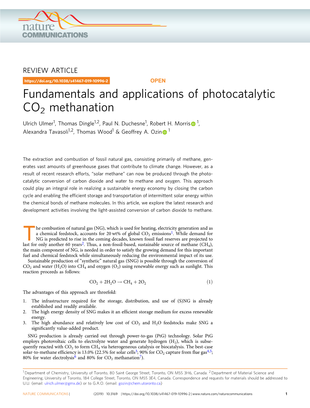 Fundamentals and Applications of Photocatalytic CO2 Methanation