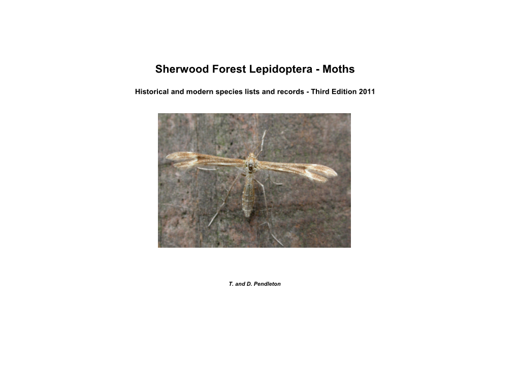 Sherwood Forest Moths 2011