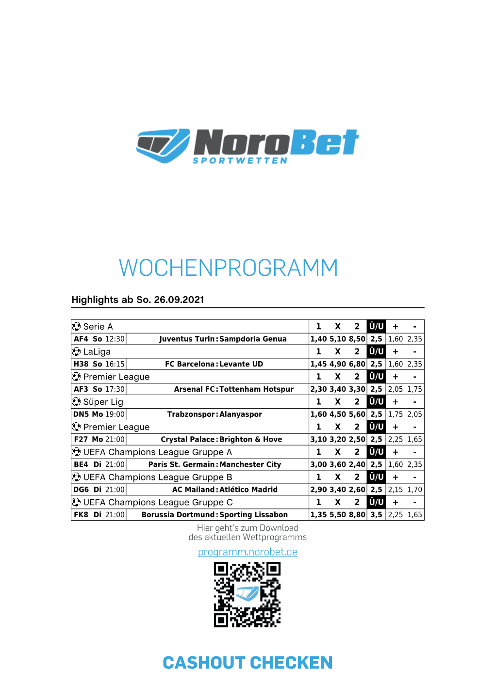 Wochenprogramm