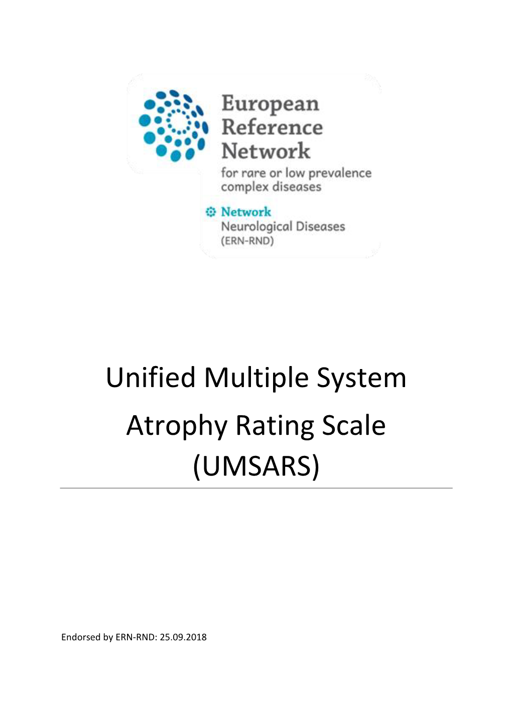Unified Multiple System Atrophy Rating Scale (UMSARS)