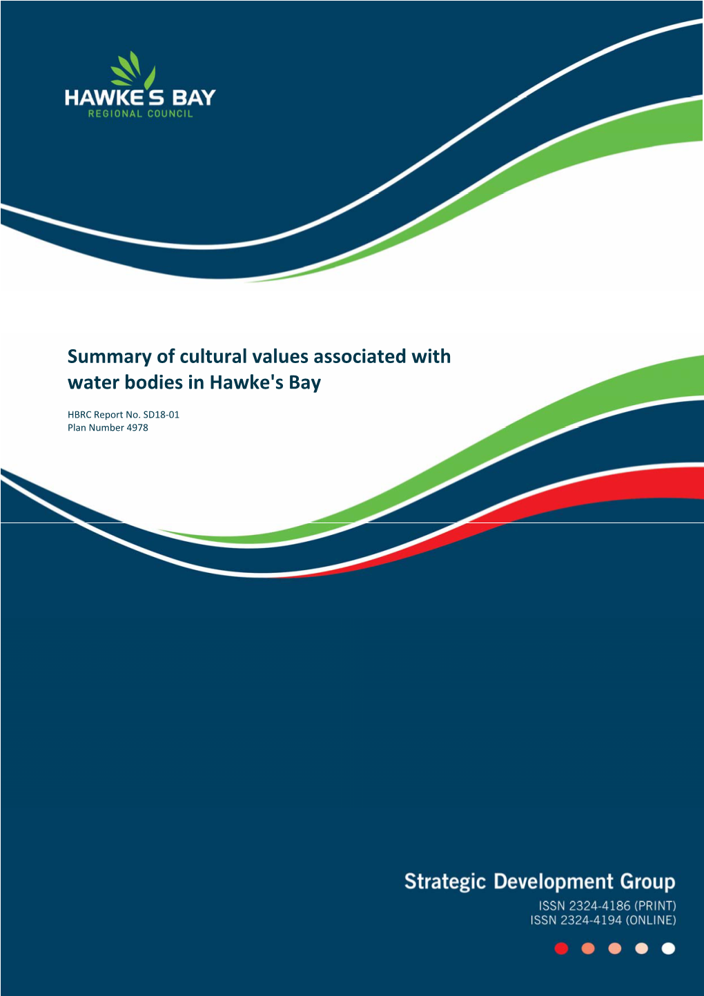 Summary of Cultural Values Associated with Water Bodies in Hawke's Bay