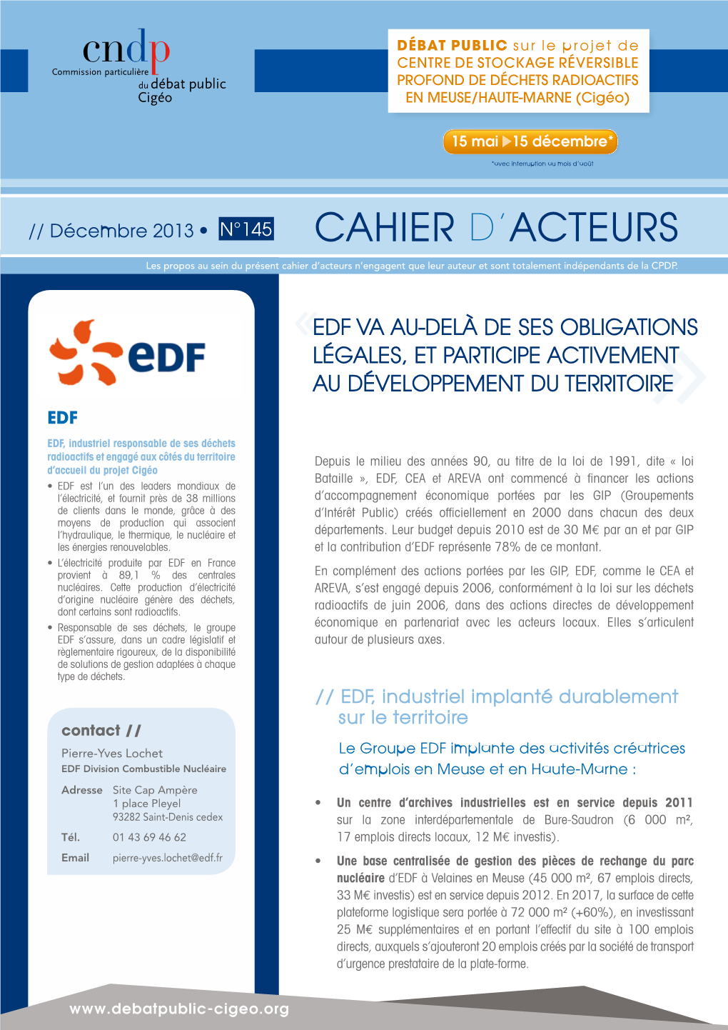 Cahier D'acteurs