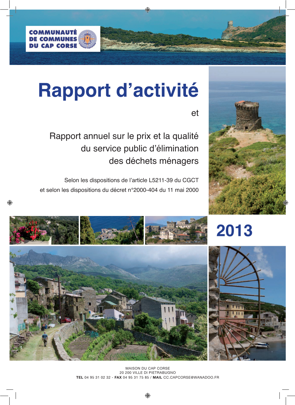 Rapport D'activité 2013