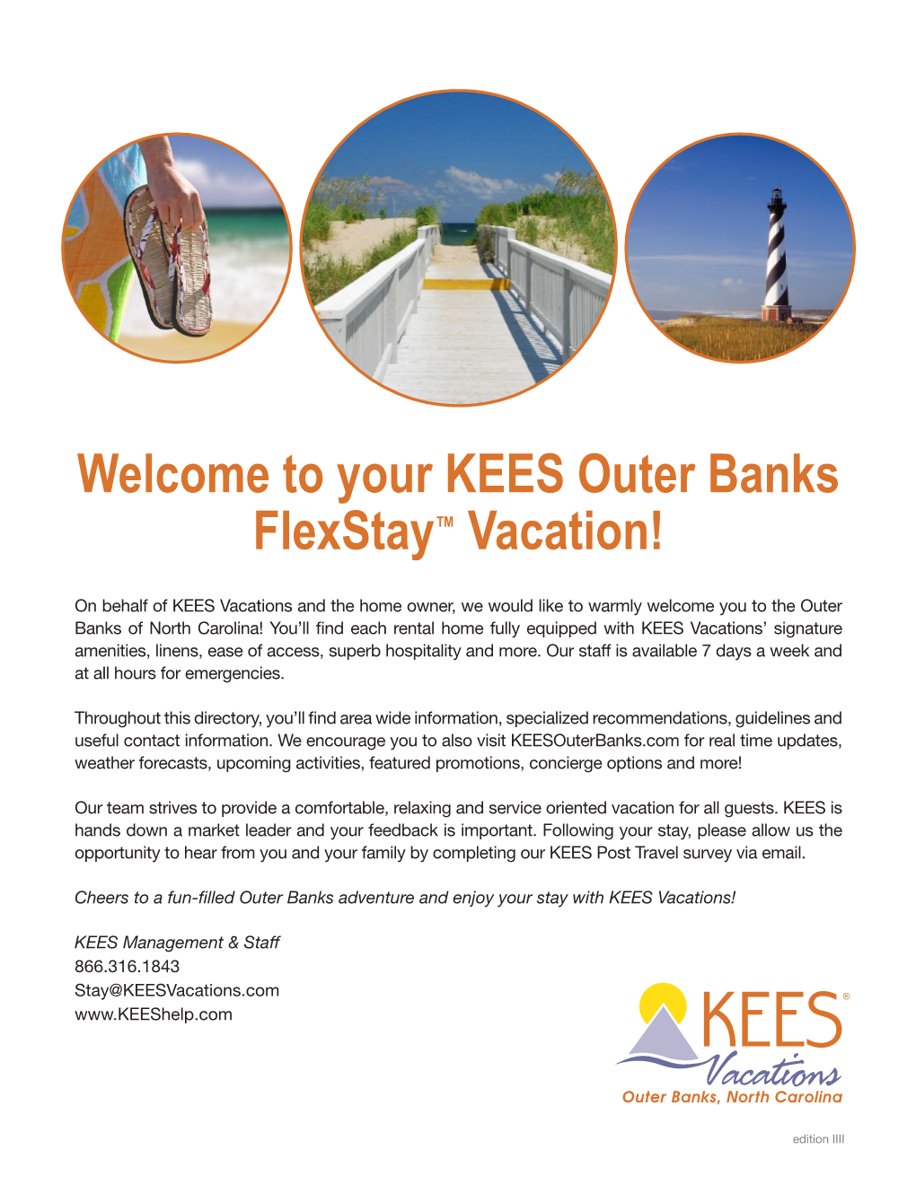 Welcome to Your KEES Outer Banks Flexstay™ Vacation!