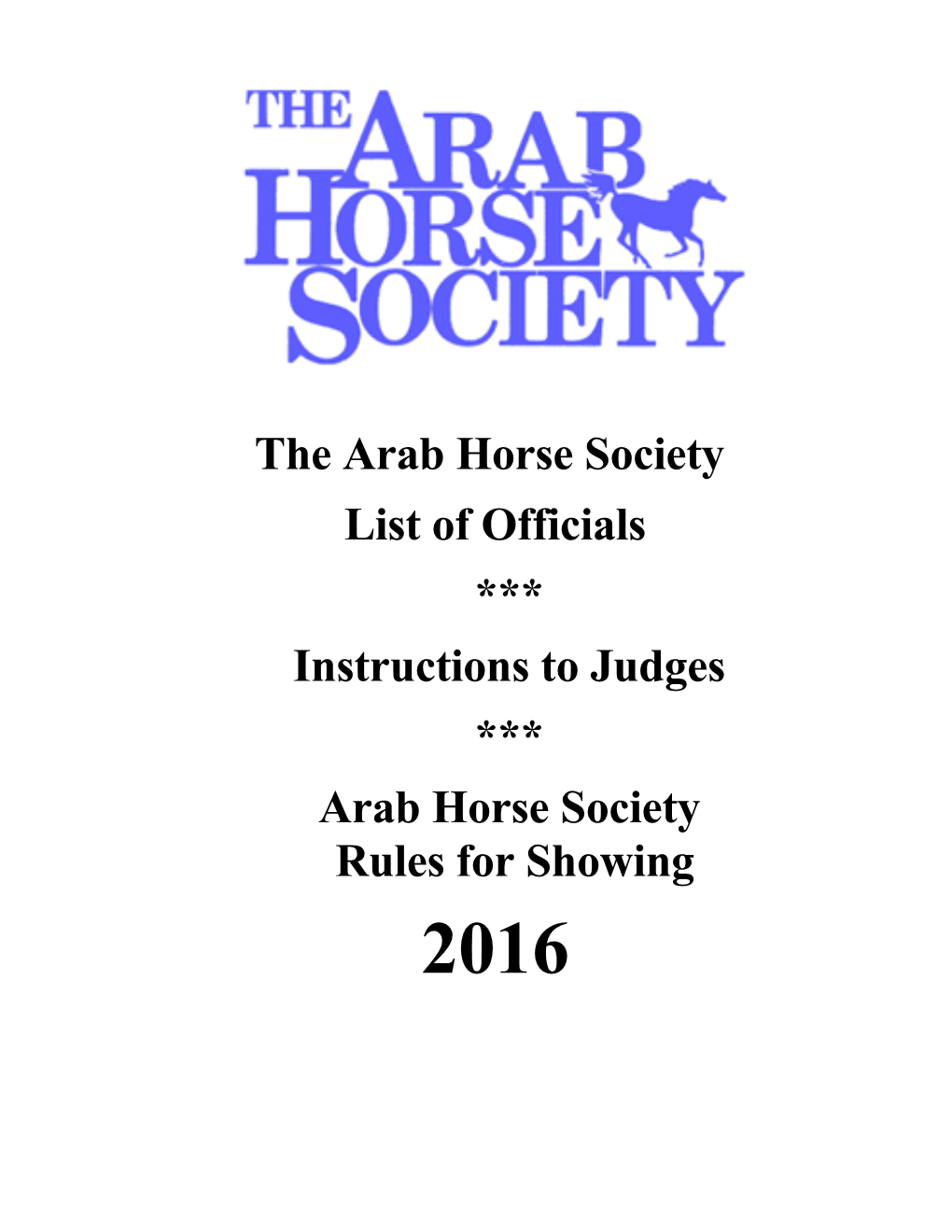 The Arab Horse Society s1