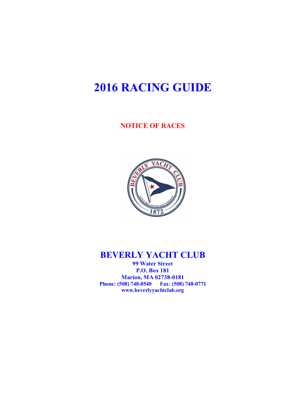 2016 Racing Guide FINAL