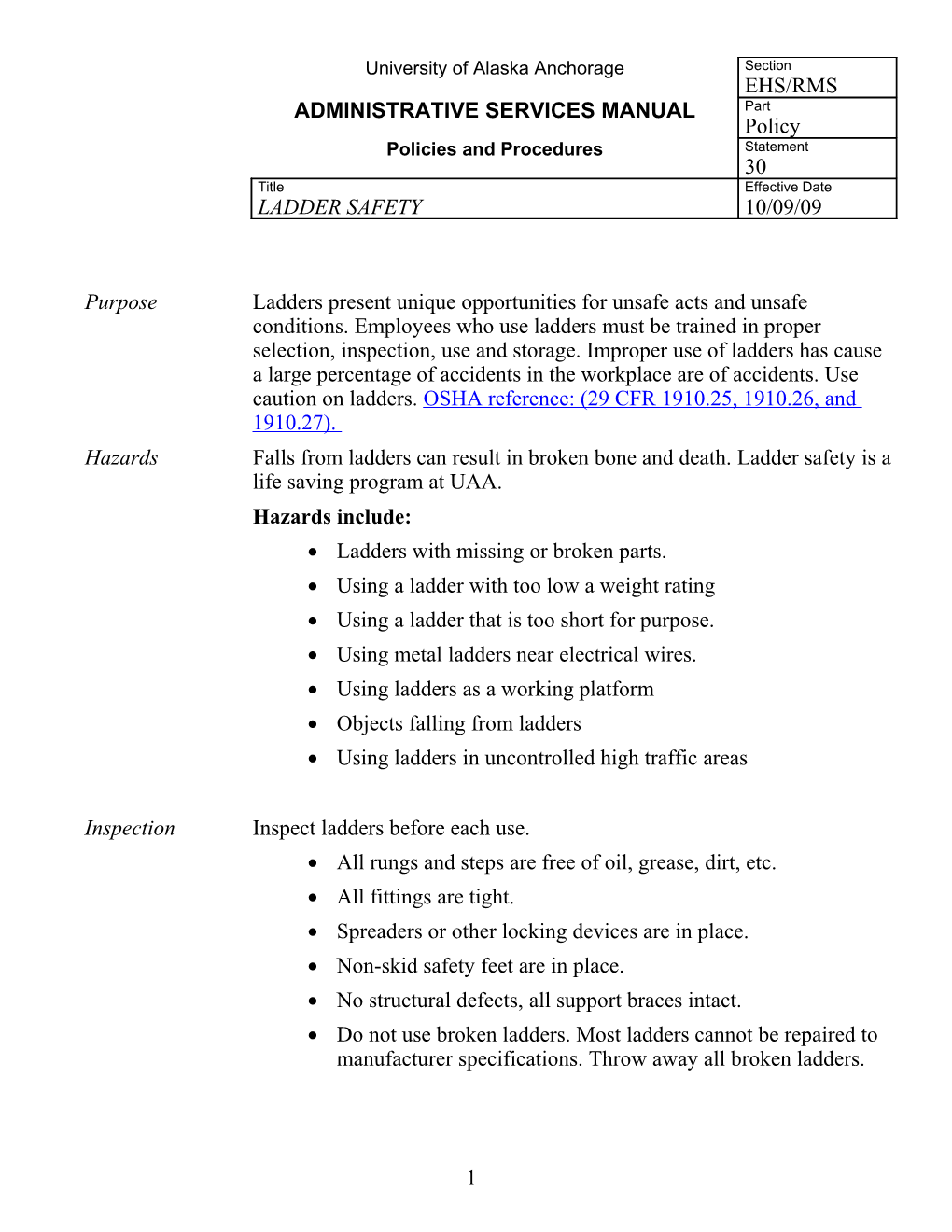 Using a Ladder with Too Low a Weight Rating