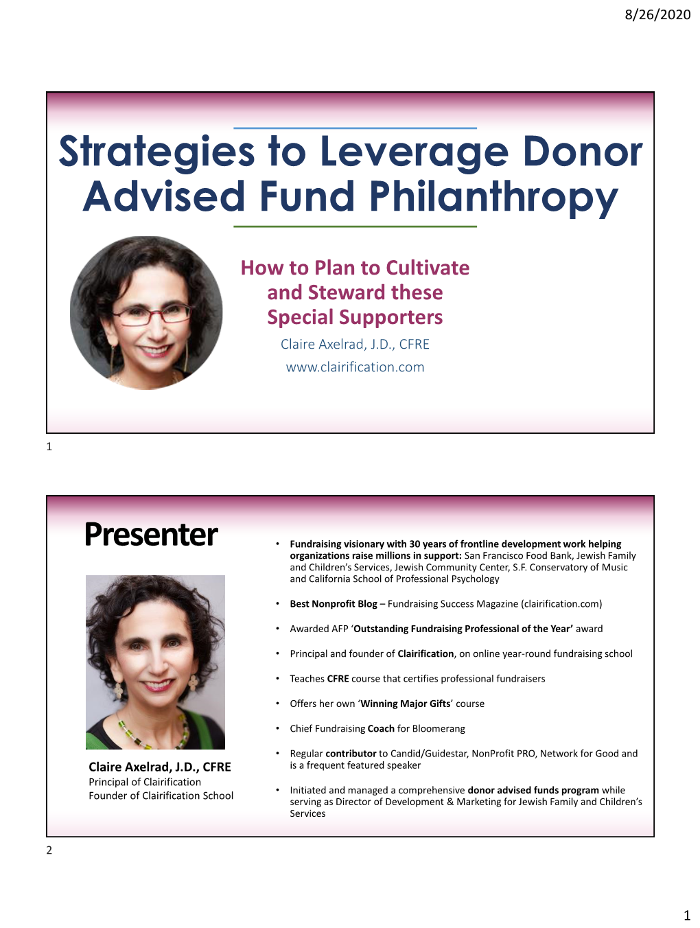 Strategies to Leverage Donor Advised Fund Philanthropy