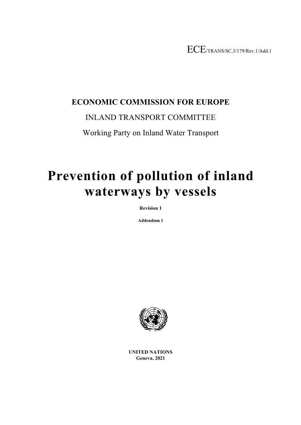 Prevention of Pollution of Inland Waterways by Vessels