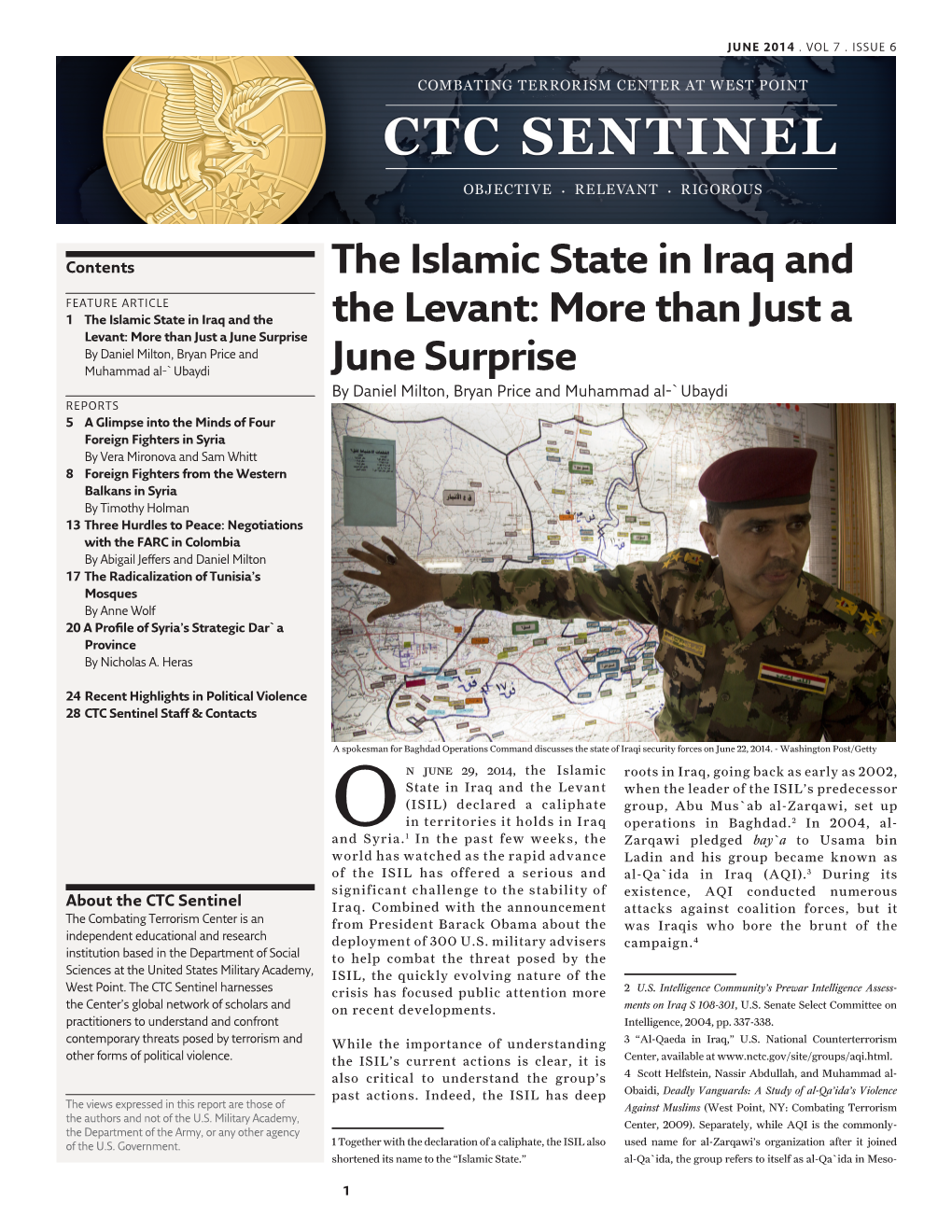 The Islamic State in Iraq and the Levant