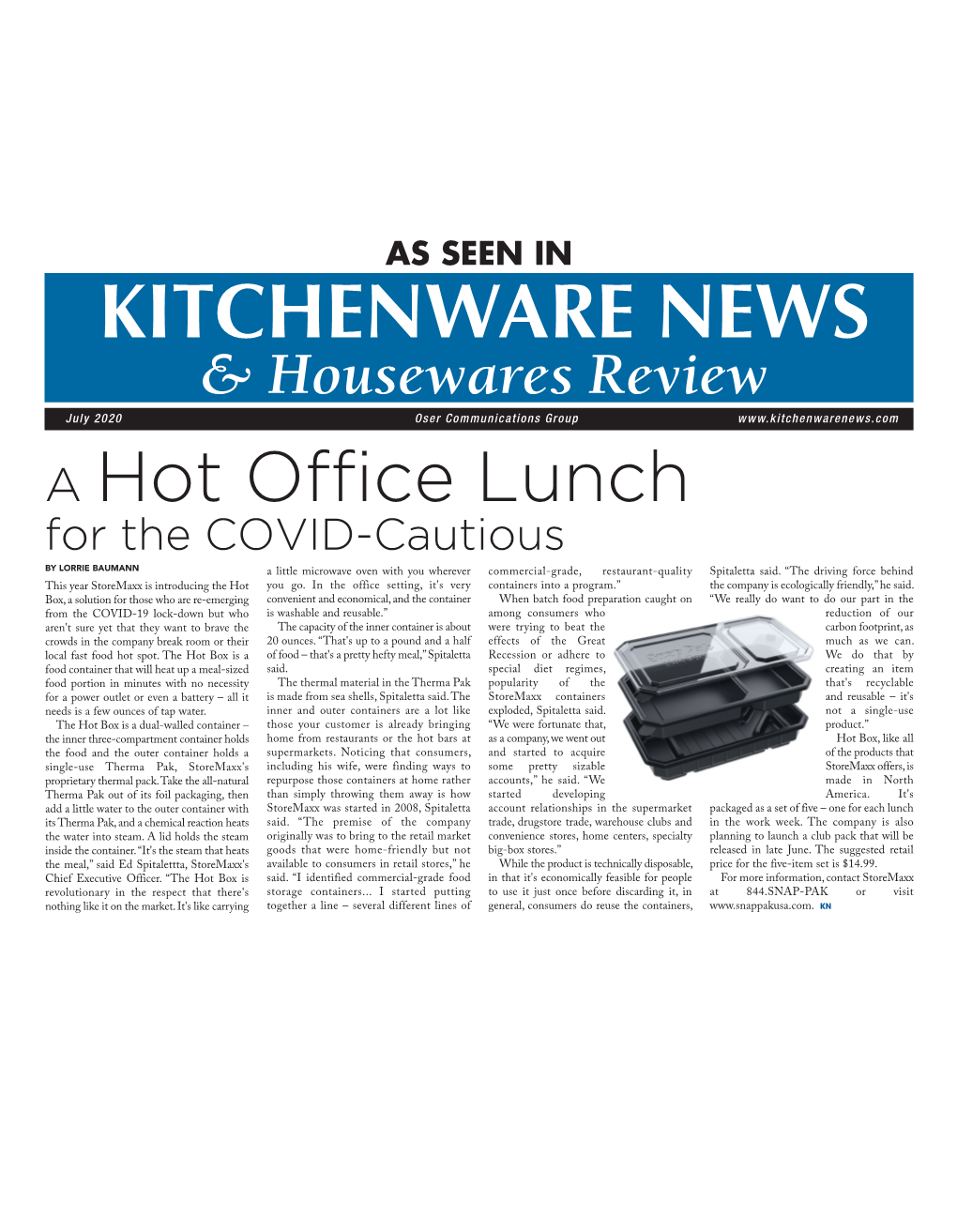 Kitchenware News