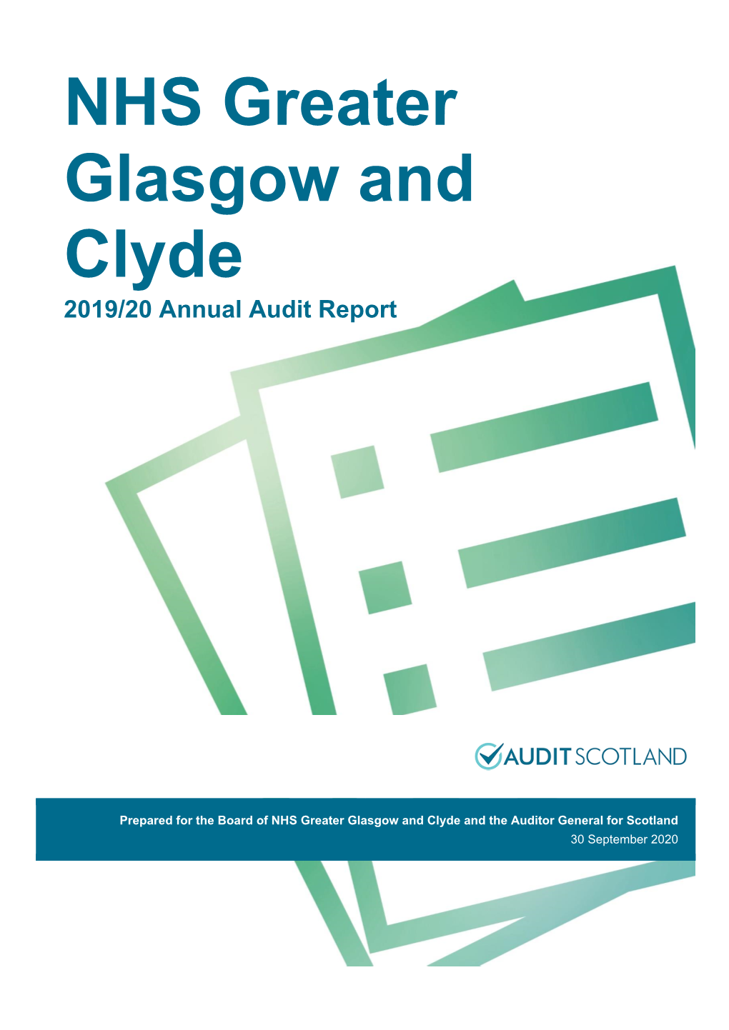 NHS Greater Glasgow and Clyde 2019/20 Annual Audit Report