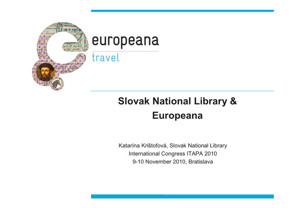 Slovak National Library & Europeana