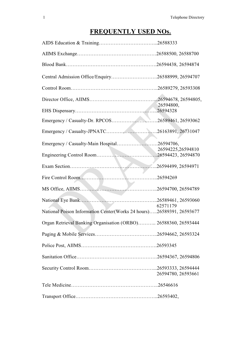 AIIMS 2012 Directory.Pdf